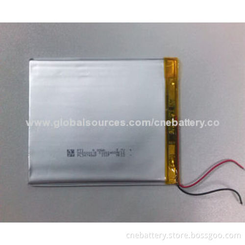 3.7V/1,900mAh Lithium Polymer Battery for Solar Lamps, Power bank with Lightweight & Long LifespanNew